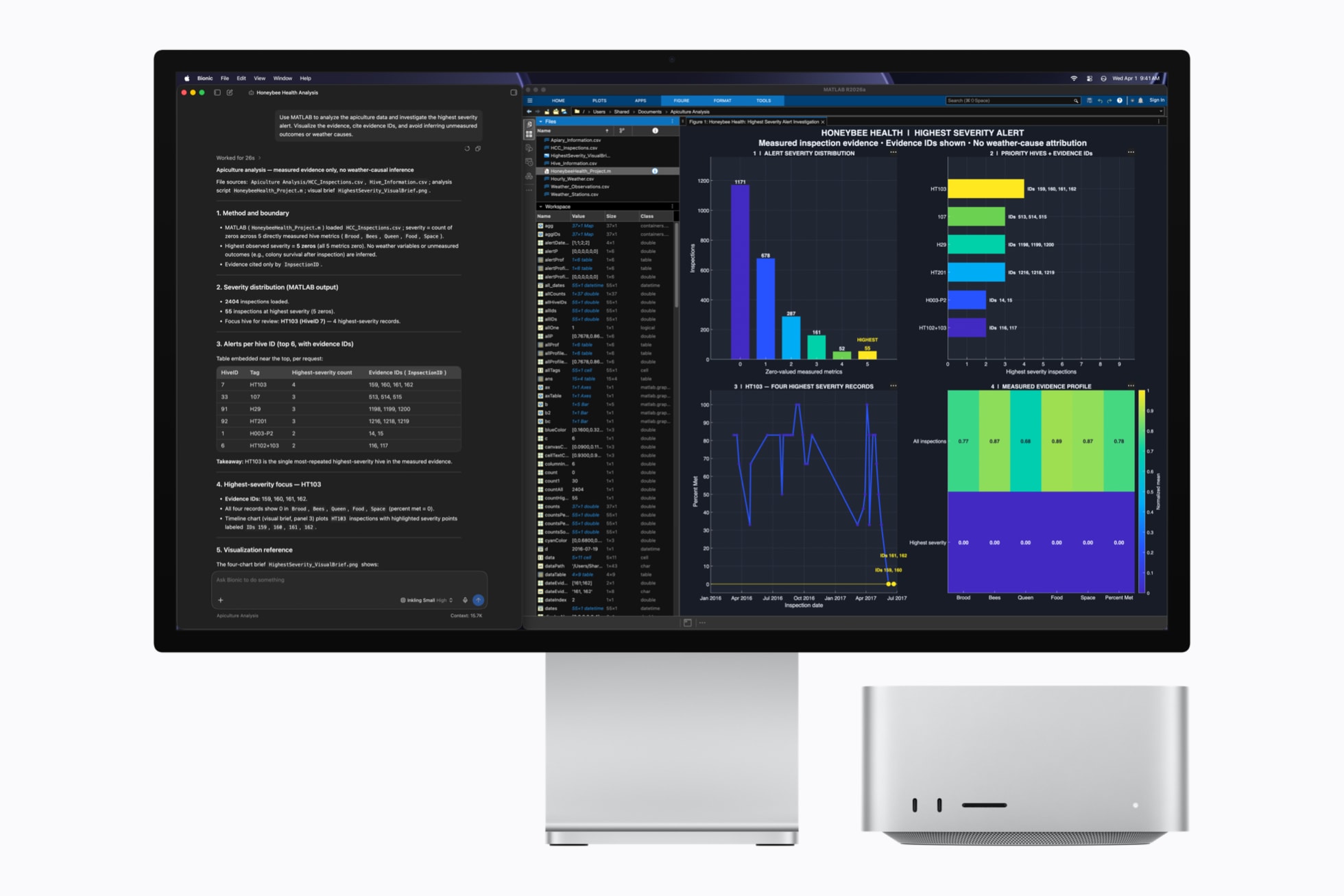LM Studio et MATLAB sur Mac Studio, visuel Apple