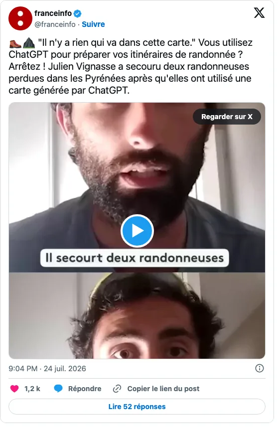 Sujet franceinfo sur les randonneuses de Cauterets, 24 juillet 2026