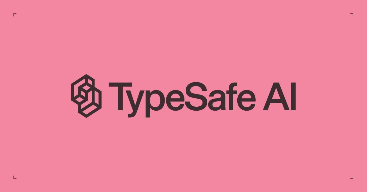 Logo TypeSafe AI, visuel officiel de l’annonce.